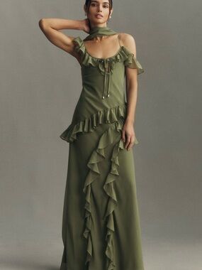 long dress for women party Women's High Collar Chic Long Sleeves Sequins Maxi Evening Party Dress